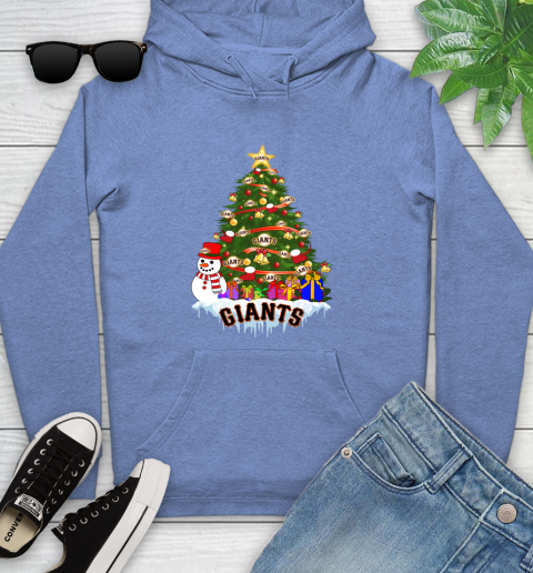San Francisco Giants Merry Christmas MLB Baseball Sports Youth Hoodie 12