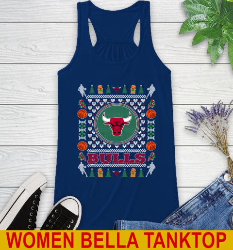 Chicago Bulls Merry Christmas NBA Basketball Loyal Fan Racerback Tank 7