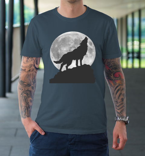 Wolf Moon Light T Shirt Tee For Sports