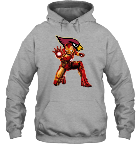 NFL Iron Man Arizona Cardinals Hoodie jv4t nfl iron man arizona cardinals hoodie 23 front sport grey