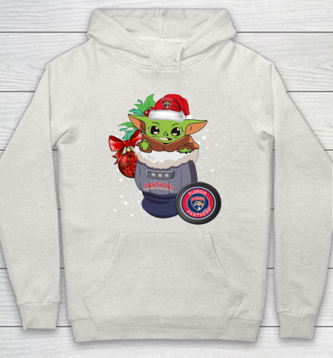 Florida Panthers Christmas Baby Yoda Star Wars Funny Happy NHL Hoodie 12