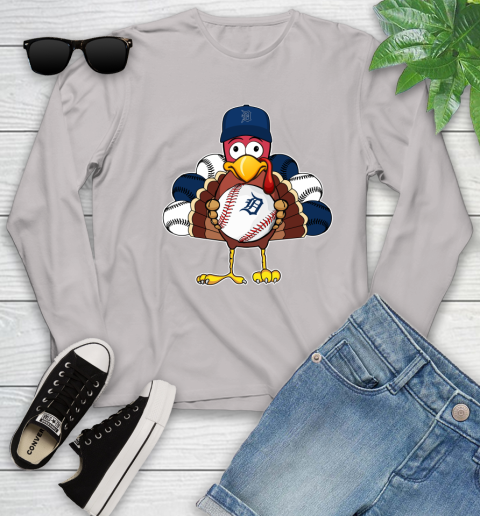 Detroit Tigers Turkey thanksgiving Youth Long Sleeve 12