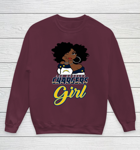 Los Angeles Chargers Girl NFL Youth Sweatshirt 5