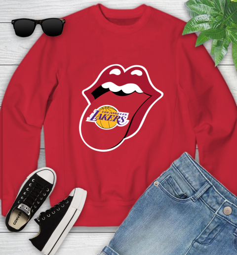 Los Angeles Lakers NBA Basketball Lips I Root For My Team Adoring Fan 123