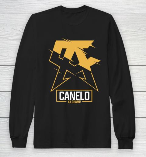 Team Canelo Gold 4x Champion Long Sleeve T-Shirt
