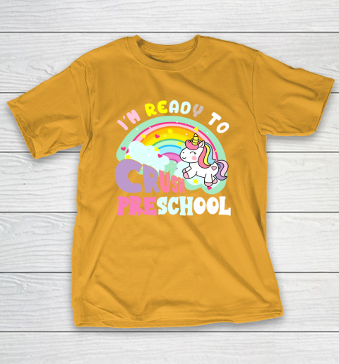 Back to school shirt ready to crush preschool unicorn T-Shirt 12