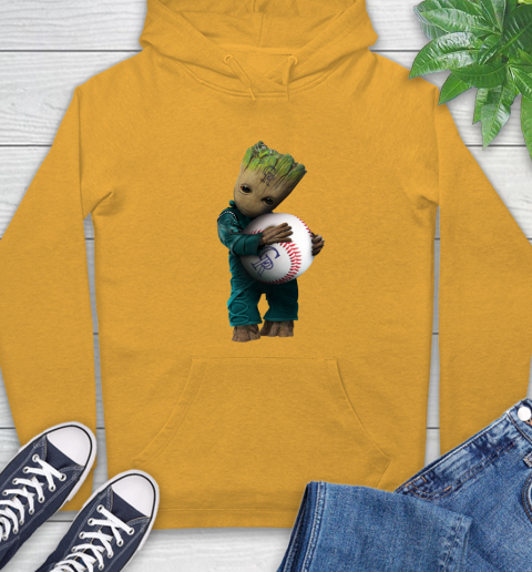 MLB Groot Guardians Of The Galaxy Baseball Sports Colorado Rockies Hoodie 3