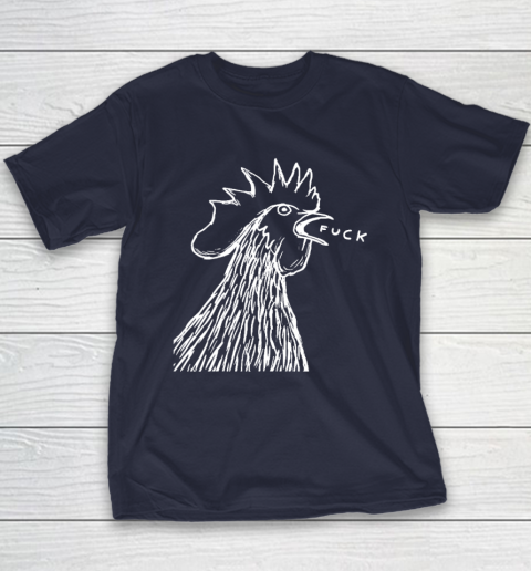 Funny Chicken Rooster Saying FUCK Youth T-Shirt 2