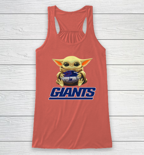 NFL Football New York Giants Baby Yoda Star Wars Racerback Tank 4