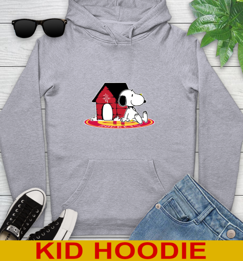 NBA Basketball Houston Rockets Snoopy The Peanuts Movie Shirt Youth Hoodie 6