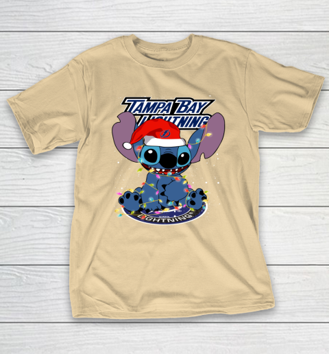 Tampa Bay Lightning NHL Hockey noel stitch Christmas T-Shirt 5