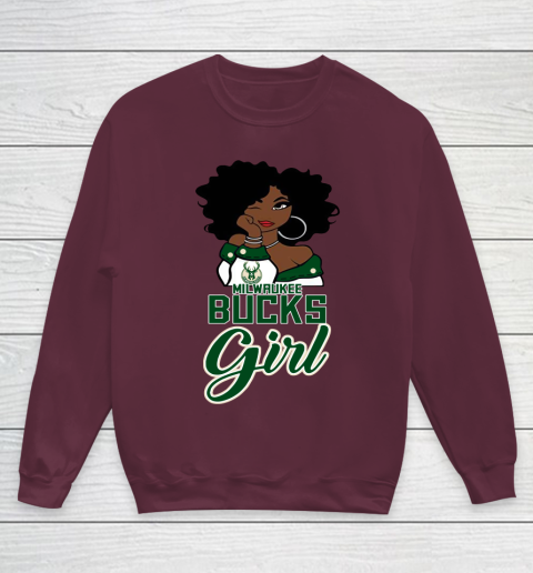 Milwaukee Bucks Girl NBA Youth Sweatshirt 5
