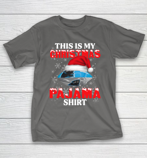 Carolina Panthers This Is My Christmas Pajama Shirt NFL T-Shirt 8