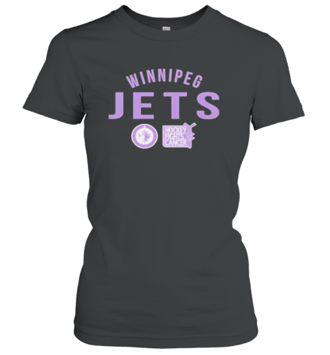 Winnipeg Jets Richmond Resilient Hockey Fights Cancer Women's T-Shirt