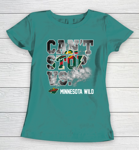 NHL Minnesota Wild Hockey Can't Stop Vs Women's T-Shirt 11 NHL Minnesota Wild Hockey Can't Stop Vs Women's T-Shirt - Image 11