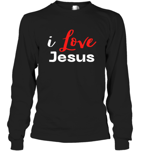 Simple I Love Jesus Long Sleeve T-Shirt