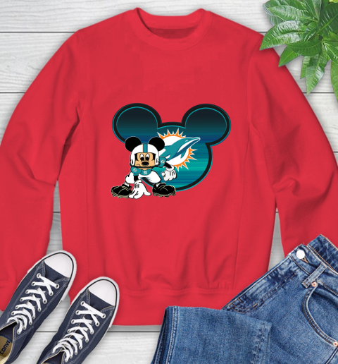NFL Miami Dolphins Mickey Mouse Disney Football T Shirt Sweatshirt 10