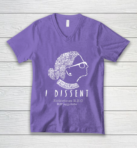 Notorious RBG 1833  2020 R.I.P Ruth Bader Ginsburg I Dissent V-Neck T-Shirt 8
