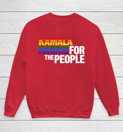 Kamala Harris 2020 for the People LGBT Youth Sweatshirt 7