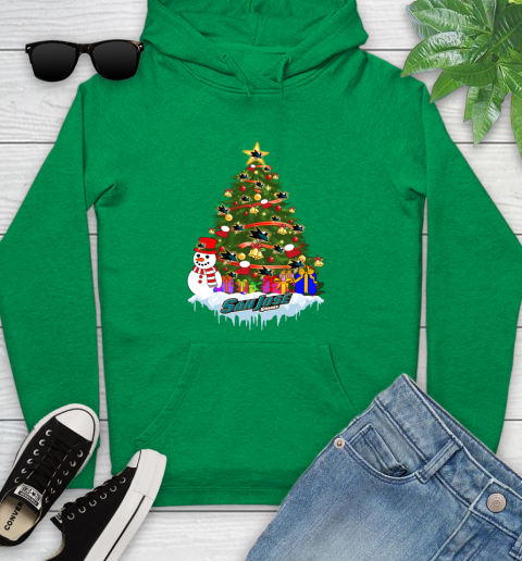 San Jose Sharks Merry Christmas NHL Hockey Sports Youth Hoodie - Image 8