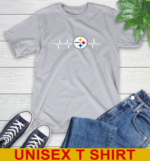 Pittsburgh Steelers NFL Football Heart Beat Shirt T-Shirt 5