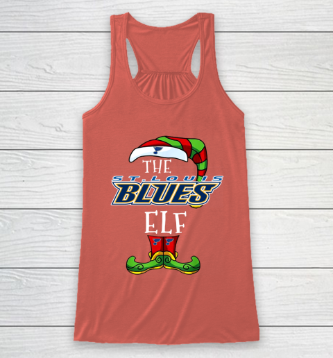 St.Louis Blues Christmas ELF Funny NHL Racerback Tank 3