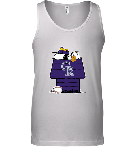 Colorado Rockies Snoopy And Woodstock Resting Together MLB Tank Top