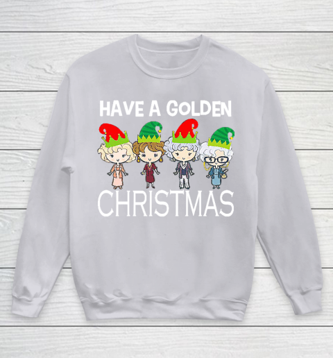 Golden Girls Lovers Gift T shirt Have A Golden Christmas Vintage Youth Sweatshirt 3
