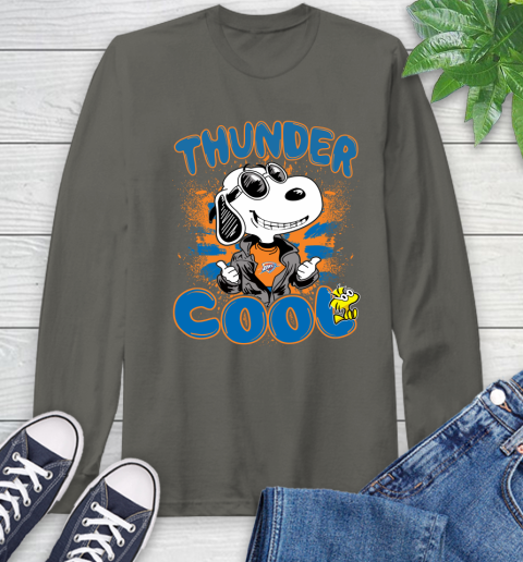 NBA Basketball Oklahoma City Thunder Cool Snoopy Shirt Long Sleeve T-Shirt 10