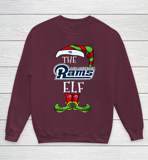 Los Angeles Rams Christmas ELF Funny NFL Youth Sweatshirt Tee For Sports