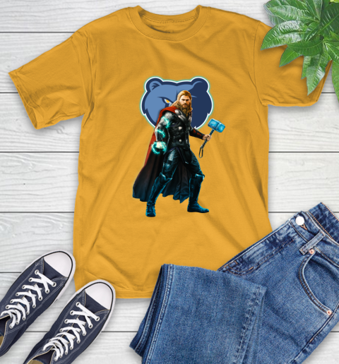 NBA Thor Avengers Endgame Basketball Memphis Grizzlies T-Shirt 3