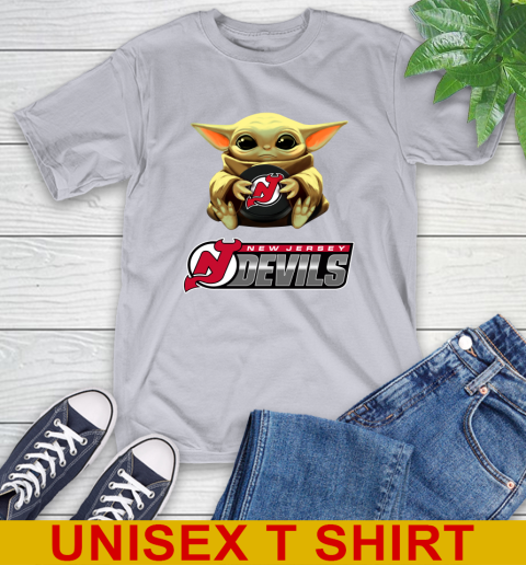 NHL Hockey New Jersey Devils Star Wars Baby Yoda Shirt 6