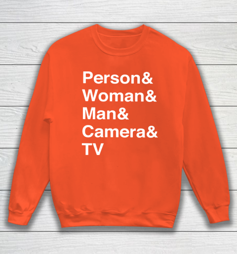 Person Woman Man Camera TV Sweatshirt 3