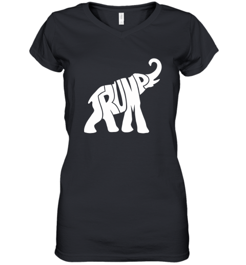 Donald Trump Republican Elephant Shirt for Supporters Women's V-Neck T-Shirt