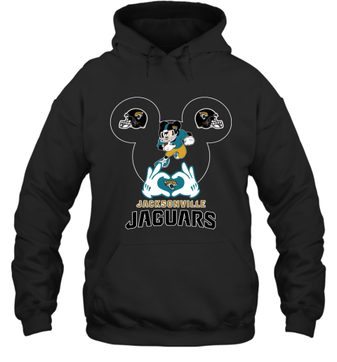 I Love The Jaguars Mickey Mouse Jacksonville Jaguars Hoodie