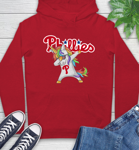 Philadelphia Phillies MLB Baseball Funny Unicorn Dabbing Sports Hoodie 10