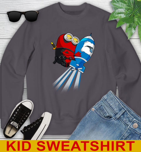 NBA Basketball Orlando Magic Deadpool Minion Marvel Shirt Youth Sweatshirt 5