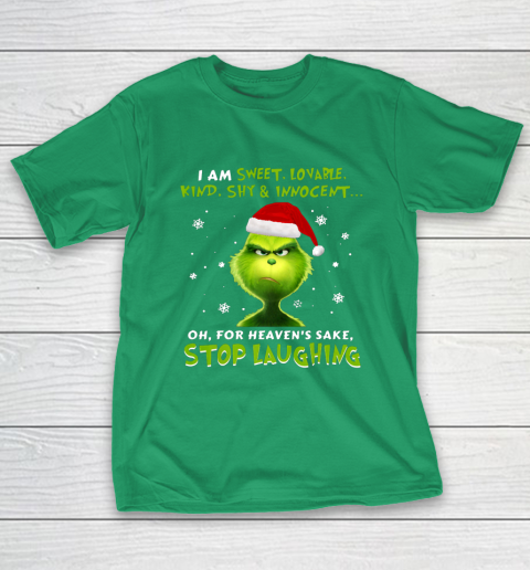 I Am Sweet Lovable Kind Shy Innocent Grinch Christmas T-Shirt 5