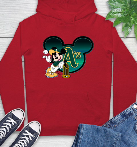 MLB Oakland Athletics The Commissioner's Trophy Mickey Mouse Disney Hoodie 10