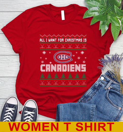 Montreal Canadiens NHL Hockey All I Want For Christmas Is My Team Sports 95