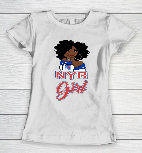 New York Rangers Girl NHL Women's T-Shirt 3