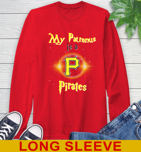 MLB Baseball Harry Potter My Patronus Is A Pittsburgh Pirates Long Sleeve T-Shirt 12