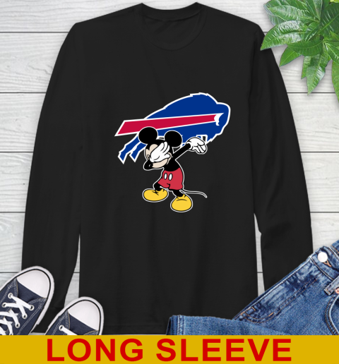 Buffalo Bills NFL Football Dabbing Mickey Disney Sports Long Sleeve T-Shirt 2