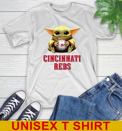 MLB Baseball Cincinnati Reds Star Wars Baby Yoda Shirt
