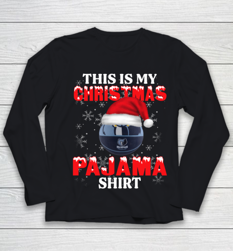 Memphis Grizzlies This Is My Christmas Pajama Shirt NBA Youth Long Sleeve