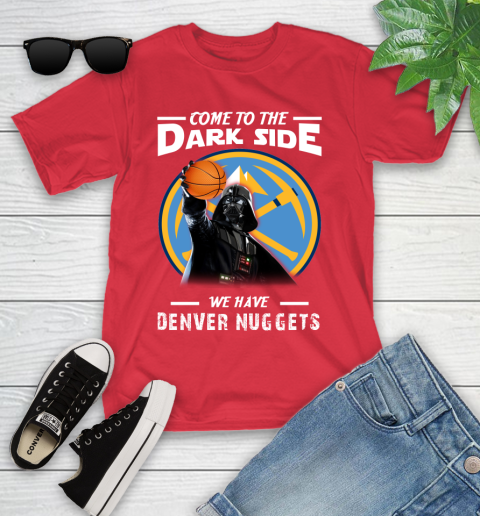 NBA Come To The Dark Side We Have Denver Nuggets Star Wars Darth Vader Basketball Youth T-Shirt 13