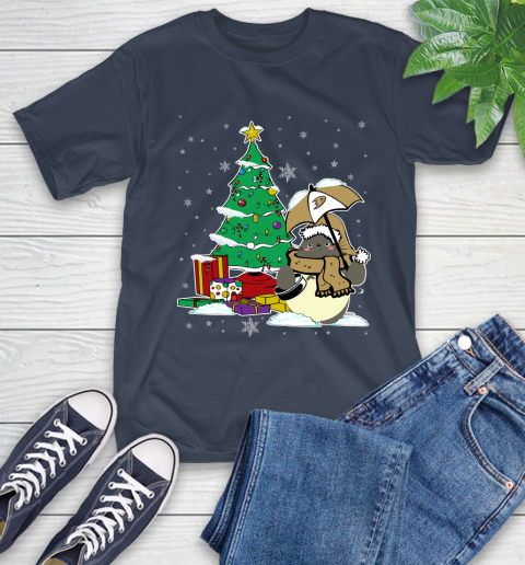 Anaheim Ducks NHL Hockey Cute Tonari No Totoro Christmas Sports T-Shirt 3