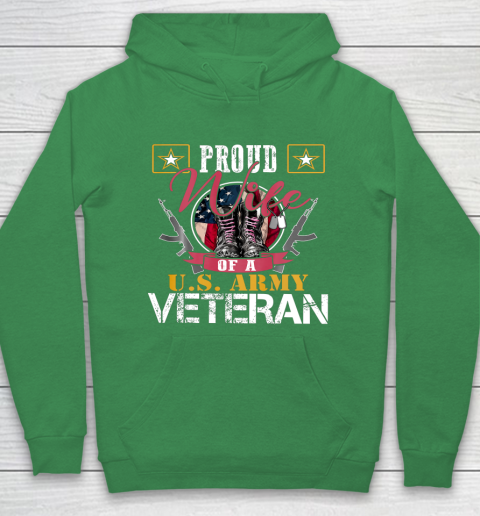 Veteran Shirt Vintage Proud Wife Of A U S Army Veteran Hoodie 5