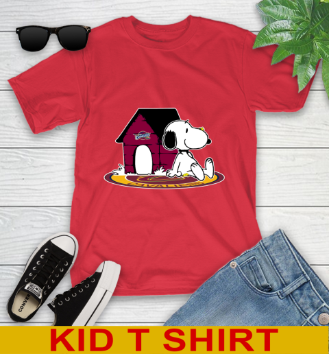 NBA Basketball Cleveland Cavaliers Snoopy The Peanuts Movie Shirt Youth T-Shirt 10
