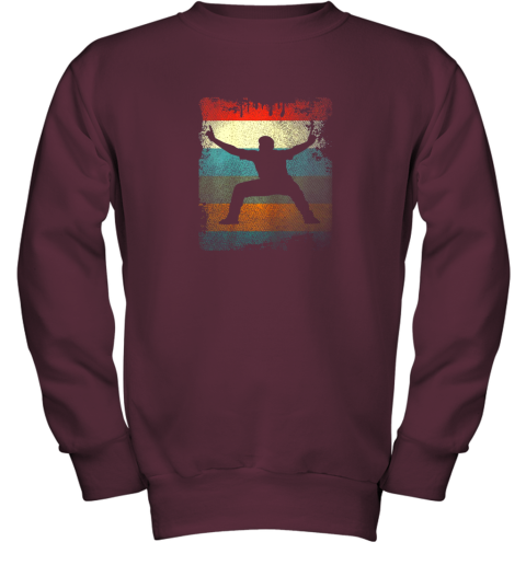kvs0 vintage baseball umpire shirt retro baseball fan shirt gift youth sweatshirt 47 front maroon